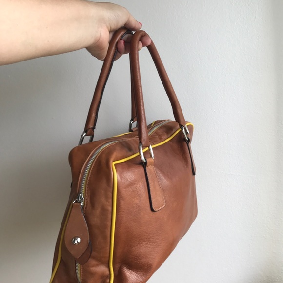 Italian leather tan oversized bag new Studiomoda - Picture 3 of 10